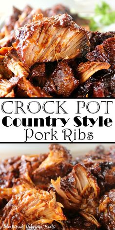 the crock pot country style pork ribs