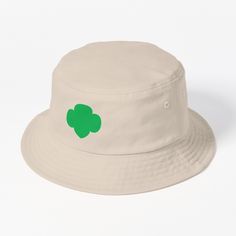 This packable, scrunchable, lightweight headwear classic is ready for adventure, from the beach to the street to the trail Breathable 100% cotton with eyelet ventilation Flat top Moderate brim is 2.2"" (5.5 cm) wide to keep the sun off your face Unstructured crown is 3.1"" (8 cm) deep Easy care: just spot clean and dry in shade. Girl Scouts pride Bucket Hat Girl, Hats For Sale, Flats Top, The Trail, Girl Scouts, Bucket Hat, The Sun, The Beach, Crown