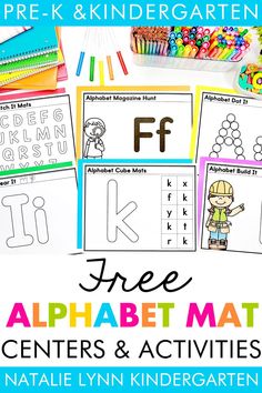 the alphabet mats and activities for children to learn