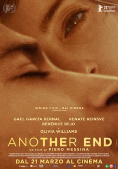 the poster for another end, starring in two different languages and features an image of a woman's face with her eyes closed