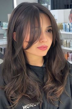 Hairstyle With Curtain Bangs, Pretty Hair Cuts, Haircuts For Long Hair With Layers, Layered Haircuts For Medium Hair, Bangs With Medium Hair, Haircuts For Medium Hair