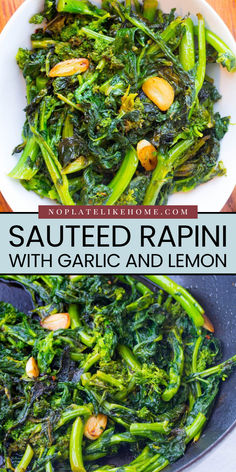 sauteed rapini with garlic and lemon