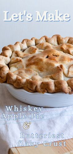 apple pie recipe with whiskey, crimping tutorial Apple Pie Whiskey Recipe, Homemade Whiskey, Simple Dessert Recipes, The Best Apple Pie, Popular Pies, Best Whiskey, Whiskey Recipes, Butter Crust, Best Apple Pie