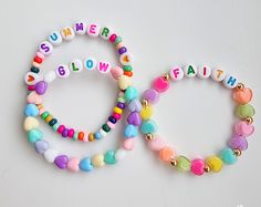 These colorful bracelets make a perfect accessory for all your children`s wardrobe and state of mind! Non tarnish jewelries They can be beautiful and thoughtful gift for loved ones. The bracelets can  be personalized with your initials or names ,if you will leave in the personalization box, at the end of your order formulary. Made on quality strong elastic band ,especially made for jewelries, and then personally handmade with taste ,care and love. They can be customize for every size of the wrist Bracelets are amazing jewelry pieces for men and women everywhere and in every culture; Are perfect for all occasions and you can wear them on a daily basis as well. They are extremely graceful, classy and fun, and gain people's attention immediately.  Bracelets look amazing staked or you can wear Multicolor Beaded Bracelets With Name For Gifts, Multicolor Name Bracelet For Gifts, Multicolor Beaded Bracelet With Name For Gift, Multicolor Beaded Bracelets With Name As Gift, Customized Multicolor Friendship Bracelets For Gifts, Customized Multicolor Friendship Bracelets For Personalized Gift, Customized Multicolor Friendship Bracelets As Personalized Gift, Trendy Customizable Friendship Charm Bracelet, Customized Multicolor Name Bracelet For Personalized Gift