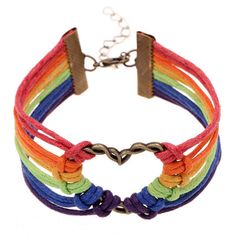 * Gay Pride Leather Braided Bracelet (Infinity Hearts Design). New Without Tags. * This Weaved Braided Bracelet Is Approximately 9 Inches Long. * As Always, It Is The Colors Of Pride! * High Quality Gay And Lesbian Products!* Fine And Fabulous Lgbt Rainbow Pride Accessories! Casual Multicolor Heart Friendship Bracelets, Valentine's Day Multicolor Heart Bracelet, Gay Pride Bracelet, Lgbt Bracelet, Lesbian Gifts, Pride Jewellery, Pride Bracelet, Bracelet Heart, Hot Jewelry