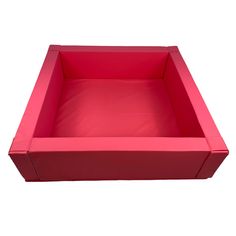 an empty red box on a white background