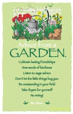 an image of a garden poem