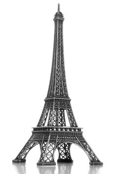 a model of the eiffel tower on a white background