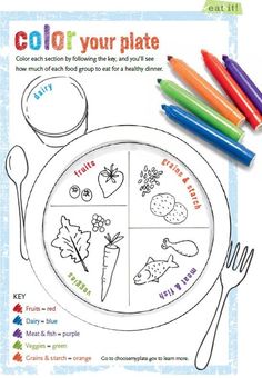 the color your plate activity is shown with crayons