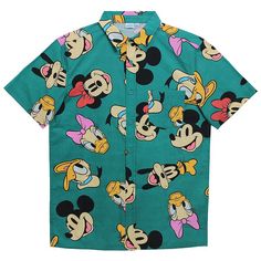 He'll love the look and feel of this Men's Mickey Mouse And Friends Graphic Button Up. He'll love the look and feel of this Men's Mickey Mouse And Friends Graphic Button Up. FEATURES Button-front Short Sleeves 1 front functional pocketFABRIC & CARE Cotton Machine wash Imported Size: XXL. Color: Multicolor. Gender: male. Age Group: adult. Friends Graphic, Disney Men, Disney Colors, Disney Favorites, Mickey Mouse And Friends, Winter Blues, Bag Design, Mickey And Friends, Sweaters And Jeans