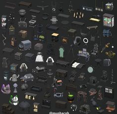 a bunch of different objects are shown in this screenshote image from the video game overwatch