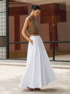 Linen Pleated Maxi Skirt Cheap Pleated Maxi Skirt, Cheap Casual Cotton Pleated Skirt, Cheap Chic Cotton Maxi Skirt, Cheap Chic Spring Pleated Skirt, Chic Cheap Cotton Maxi Skirt, Luxury Cream Relaxed Maxi Skirt, Cheap Casual Pleated Skirt, Luxury Cotton Elegant Maxi Skirt, Cheap Cotton Maxi Skirt For Vacation