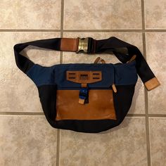 Vintage Master-Piece Shoulder Bag. Made In Japan. Very Rare Bag Some Good Wear But A Lifetime Piece. Please Request If You Want/Need More Images. One Size. Leather And Nylon Material. Master Piece, Best Wear, Very Rare, Made In Japan, Color Blue, Man Shop, Shoulder Bag, Japan, Leather