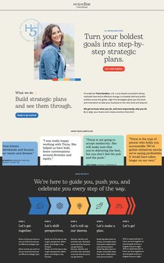 the landing page for an email marketing campaign, with different colors and font options on it