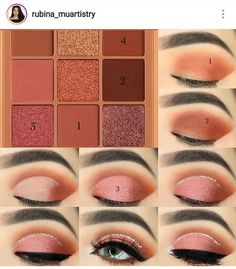 Huda Beauty Eyeshadow Palette, Huda Beauty Eyeshadow, Huda Beauty Palette, Eyeshadow Designs, Makeup Ojos, Shimmer Eye Makeup, Soft Eye Makeup, Huda Beauty Makeup