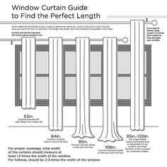 the window curtain guide to find the perfect length