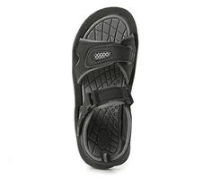 Give your child convenient comfort in a shoe for on-the-go play. These black sandals feature two-strap hook-and loop closures for a secure fit. They provide open, breathable comfort for hot days, while allowing for a lot of fun in the sun. Non-slip Black Sandals For Outdoor, Outdoor Non-slip Black Sandals, Black Open Toe Sandals For Outdoor, Durable Black Open Toe Sandals, Casual Durable Black Sandals, Black Slide Sport Sandals For Outdoor Activities, Black Slip-resistant Sandals For Outdoor Activities, Black Sandals With Cushioned Footbed For Outdoor, Black Sandals With Cushioned Footbed For Outdoor Activities