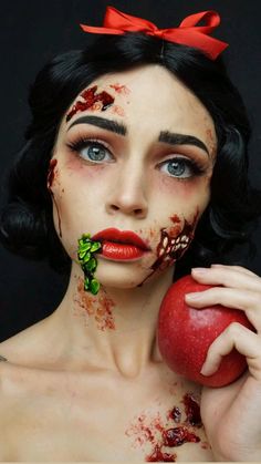 Halloween Costume Snow White, Makeup Halloween Costume, Halloween Makeup Diy Easy, Snow White Makeup, Snow White Halloween Costume, Disney Princess Makeup, Halloween Costumes For Work, Disney Horror, Always Has Been