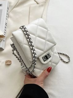 Description Material: PU Trendy styles of luggage: Mobile phone bag Bag size: Small Popular elements: Chain Lining texture: Polyester Size: L13cm *W5cm *H18cm Weightï¼?.36kg Free Return & Exchange Maxi Dress Pattern, Mobile Phone Bag, Bag Bag, Phone Bag, White Bag, Pink Bag, Trendy Fashion, Mobile Phone, Crossbody Bag