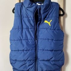 Boys Nwot Puma Insulated Puffer Sleeveless Vest. Size Small (7-8) Kids Puffer Vest, Girls Puffer Vest, White Puffer Vest, Puma Blue, Kids Vest, White Puffer, Blue Puffer, Black Puffer Vest, Girls Vest