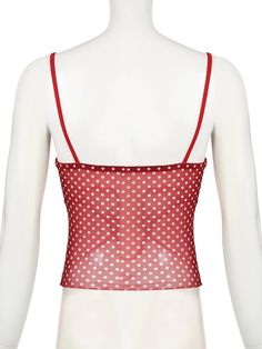 Sexy Slim Dot Printed Camis Tops Holiday Contrast Color V-Neck Sleeveless Tank Tops Women 2024 Summer Fashion Streetwear SPECIFICATIONS Elasticity: Slight Strech Fabric Type: Broadcloth Material: Polyester Material: SPANDEX Pattern Type: Polka dot Decoration: Lace Gender: WOMEN Craft of Weaving: TAT Tops Type: CAMIS [New In 20240619] Fitted Polka Dot Tank Top, Red Vest Crop Top For Summer, Red Cami Tank Top With Built-in Bra, Red Tank Top With Built-in Bra For Night Out, Red Stretch Camisole For Summer, Polka Dot Sleeveless Tank Top, Polka Dot Sleeveless Party Top, Red Tank Top For Summer Night Out, Fitted Red V-neck Tank Top