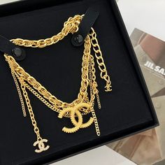 1:1 REPLICA JEWELRY   This product is of the best quality.  The production time is 3-5 working days.  Includes box, dust bag, care manual, booklet, card, bill of sale. Chanel Cc Necklace, Fendi Hat, Cc Necklace, Dior Hat, Goyard Wallet, Louis Vuitton Hat, Bill Of Sale, Replica Jewelry, Hermes Jewelry