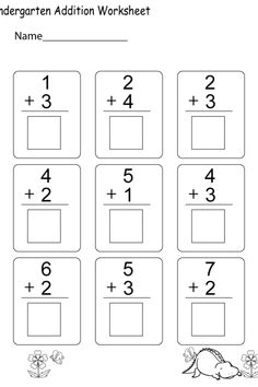 the addition worksheet is filled with numbers to help children learn how to use them