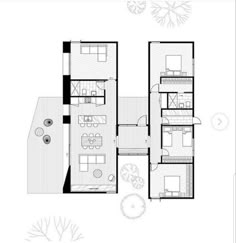 the floor plan for a two story house