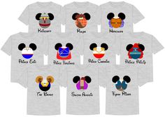 Group Disney Shirts, Personalized Disney Shirts, Disney Tee Shirts, Disney World Christmas, Matching Disney Shirts, Leading Men, Disney World Shirts, Disney Princes, Wreck It Ralph