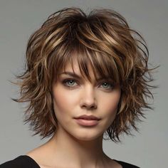 Top 10 Trending Shag Haircut in 2024 Flip Haircut, Shag Hairstyles For Round Faces, Shag Hairstyles Short Curly, Layered Bob Hairstyles For Fine Hair Short Shag Medium Lengths, Shag Hair Styles For Women Over 60, Blonde Shag With Bangs, Short Layered Shag With Bangs, Short Length Haircut With Bangs, Shags For Fine Hair