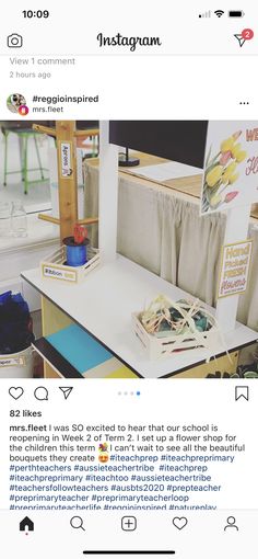 the instagram page on instagram com shows an image of children's artwork