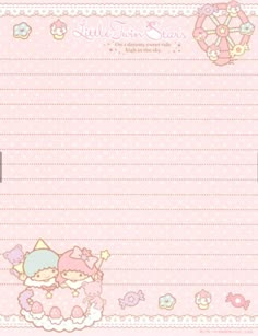 Sanrio Notes, Sanrio Little Twin Stars