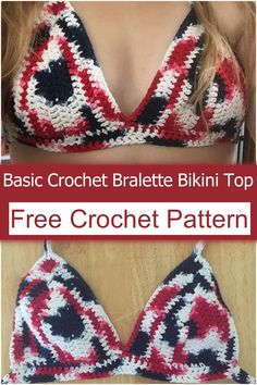 Crochet Crop Top Pattern Free Beginner, Crochet Bra Pattern Free How To Make, Crochet Bikinis Free Patterns Beginner, Bralette Crochet Pattern Free, Crochet Bra Free, Crochet Bra Cup Pattern Free, Crochet Bathing Suits Pattern Free, Crochet Bra Pattern Free, Crochet Lingerie Pattern Free