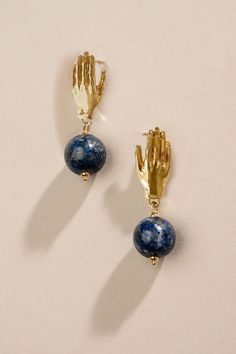 Inanna Earrings – MLE Divine Feminine Energy, The Third Eye, Lapis Lazuli Earrings, Shiny Objects, Third Eye Chakra, Hand Shapes, Oils For Skin, Jewelry Cleaner, Feminine Energy