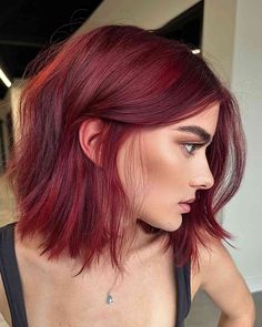 60 Stunning Red Hair Color Ideas Trending in 2024 Red Hair Trends, Wine Hair Color, Cherry Red Hair, Wine Red Hair, Short Red Hair, Red Hair Inspo, Wine Hair, Cherry Hair, Dark Red Hair