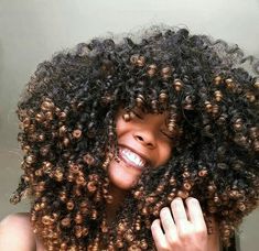 Thick Natural Hair, Black Hair Growth, Highlights Curly, Dyed Curly Hair, Pelo Afro, Curly Hair Inspiration