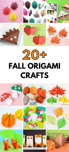 20 fall origami crafts for kids to make