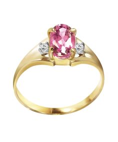 ITEM INFORMATION Made in USA Product Type Ring Condition New Gender Women's Total Carat Weight 0.79ctw (approx.) MATERIAL INFORMATION Material Type(s) 14k Material Color(s) colors available in mutliple options PRIMARY GEMSTONE INFO Gemstone Pink Topaz / 1 pcs Composition Natural Total Carat Weight Approx. 0.78ct Shape and Cut Oval Measurements L 6.00mm x W4.00mm Color Grade Pink Treatment Color Enhanced Setting Type Prong SECONDARY GEMSTONE INFO Gemstone Accent Diamond / 2 pcs Total Carat Weight Gold Rings With Diamonds, Aquamarine Birthstone Ring, Rings With Diamonds, Black Hills Gold Rings, Pink Topaz Ring, Gold Galaxy, Topaz Yellow, Aquamarine Birthstone, Precious Rings