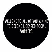 a black and white photo with the words welcome to all of you aiming to become licensed social workers