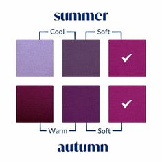 the different shades of purple and red are shown in this diagram, which shows how to use