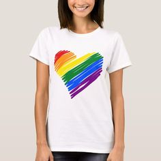 Rainbow Tshirt, T Shirt Template, Heart Tshirt, Pride Outfit, Shirt Template, Vinyl Projects, White Elephant Gifts, Elephant Gifts, Party Hats