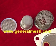 three different types of metal parts on a red carpeted floor with the words general mesh com