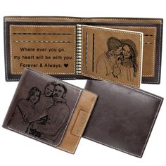 Custom Engraved Wallet, Personalized Photo RFID Wallets for Men – Personalized Gifts丨Amlion.Store Wallet For Boyfriend, Wedding Gift For Husband, Personalized Wallets, Custom Wallets, Photo Men, Personalized Watch, Engraved Wallet, Personalized Watches, Custom Wallet