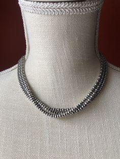 "~ Stunning 3-Strand Oxidized Sterling Silver Popcorn Necklace ~ Toggle Closure ~ Adjustable 17 1/2\" - 18 1/2\" ~ .925 & Silpada Logo Stamped ~ Excellent Condition Display Item" Silpada Jewelry Necklace, Multi-strand Beaded Sterling Silver Necklace, Popcorn Necklace, Adjustable Multi-strand Nickel-free Necklace, Sterling Silver Clasp Multi-strand Necklace For Gift, Sterling Silver Flower Bracelet, Nickel-free Multi-strand Silver Necklace, Jewelry Oxidized, Silver Flower Bracelet