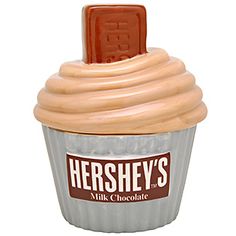 hershey's milk chocolate cupcake with frosting on top is shown in this image