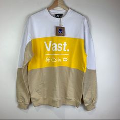 Vast Life Color Block Crewneck Sweatshirt Condition: Nwt Size: Medium Life Color, Sweaters Crewneck, Color Of Life, Crewneck Sweatshirt, Color Block, Crew Neck Sweatshirt, Men Sweater, Man Shop, Crew Neck