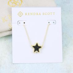 Nwt Kendra Scott Jae Star Pendant Necklace Due To Natural Drusy, Color And Textures Will Vary. We Will Accept Reasonable Offer, But No Offer Will Be Accepted For Bundle Deals, All Bundles Will Have 15% Discount Apply Automatically. - Black Drusy - Gold Plated - Pendant Approx. 1/2” X 5/8” - Length Approx.: 17” L (Slide Adjustable) - Lobster Clasp Closure Brand New With Cardholder & Dust Bag, No Gift Box. Black Star Charm Necklace, Harlow Necklace, Kendra Scott Necklace Elisa, Short Pendant Necklace, Cat Pendant Necklace, Kendra Scott Necklace, Star Black, Gold Long Necklace, Star Pendant Necklace