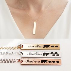 Baby Cubs, Family Necklace