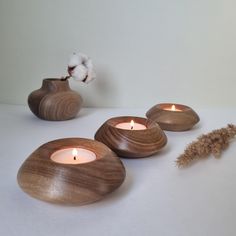 Handmade wooden candle holder for tea candles, tea light holder, candlestick holders🕯 Elegant and very beautiful tea candle candle holders are handmade from walnut wood. They will add coziness to your home and your space We all know and remember that wonderful feeling when candles are lit, those special times and moments. Add more beauty, place these candle holders on a shelf, table, or in your cozy place, light the candles and they will fill the room with warmth and harmony in a special way. Wooden Tea Light Holder, Beauty Place, Wooden Candle Holder, Tea Candle, Candle Candle, Tea Light Holders, Shelf Table, Wooden Candle, Beautiful Tea