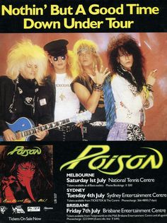 an advertisement for the band's tour